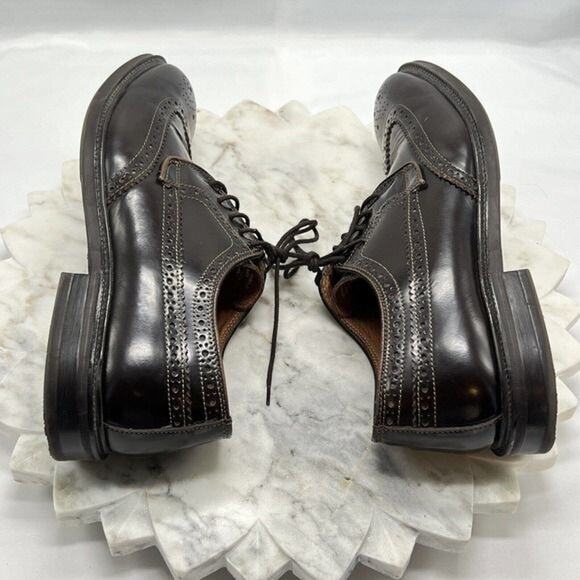 Stafford Executive Sz 9.5M Oxford Burgundy Leather Wingtip Brogue Lace Shoes main image 12